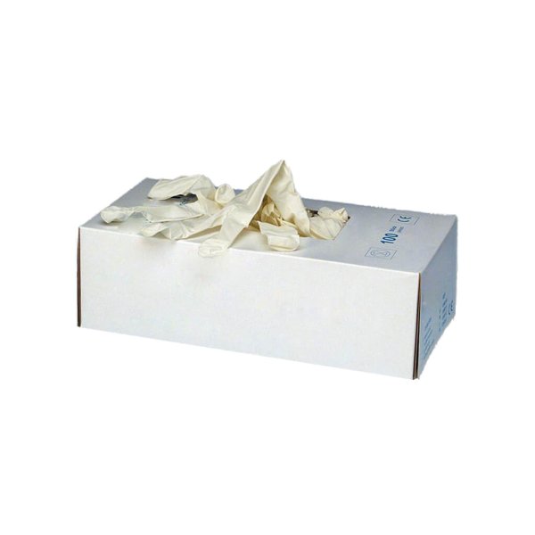 Latex Handschuhe L Puderfrei 100 Stück/Pack.