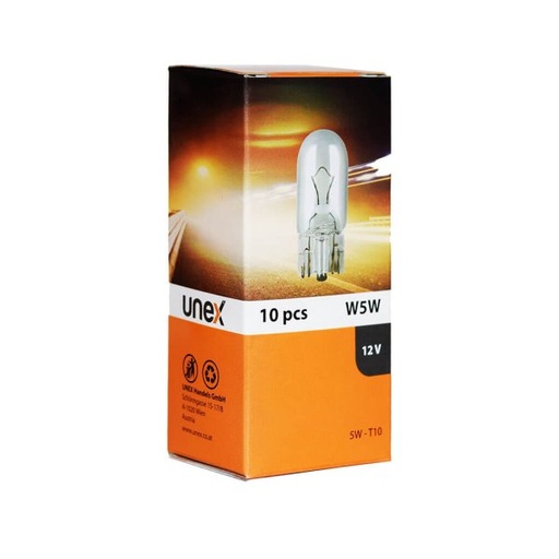 [UNEX10027] SW-T10 Glassockel W5W 10´er Pack
