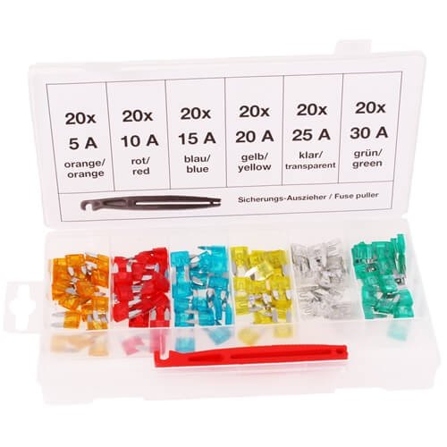 [UNEX11037] KFZ-Mini-Sicherungssortiment 121-tlg. 