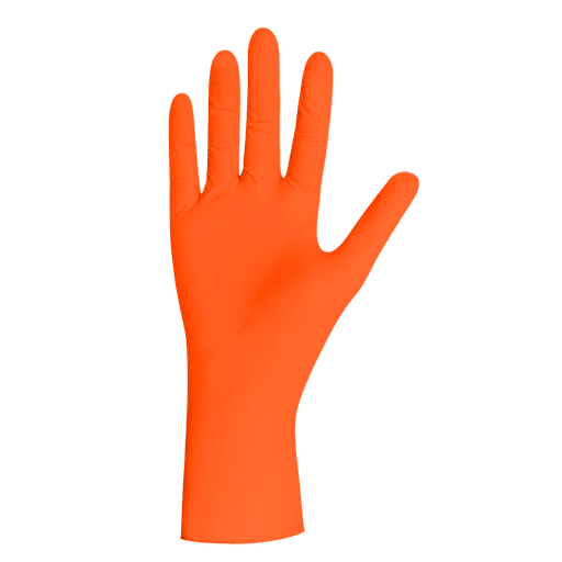 [UNEX11647.2] Nitril Handschuhe XL orange puderfrei Gripp 100 Stück/Pkg