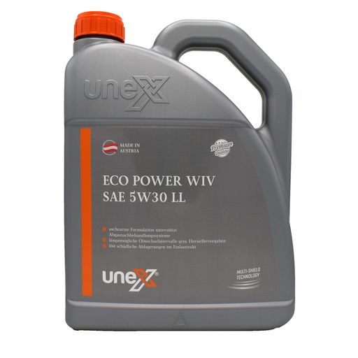 [UNEX11244.4] 5W30 Longlife Eco Power 504.00/507.00,BMW LL-04MB 229.31/229.51 5 Liter