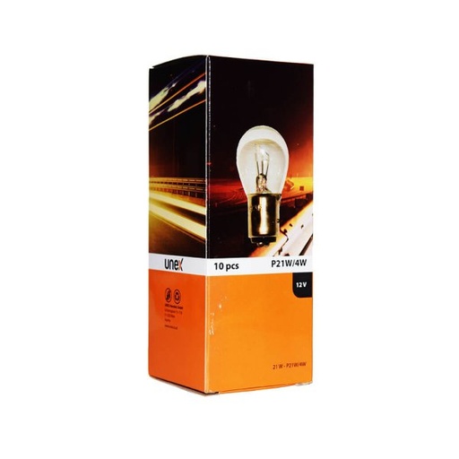[UNEX10043] P21W-4W 12V 10´er Pack 