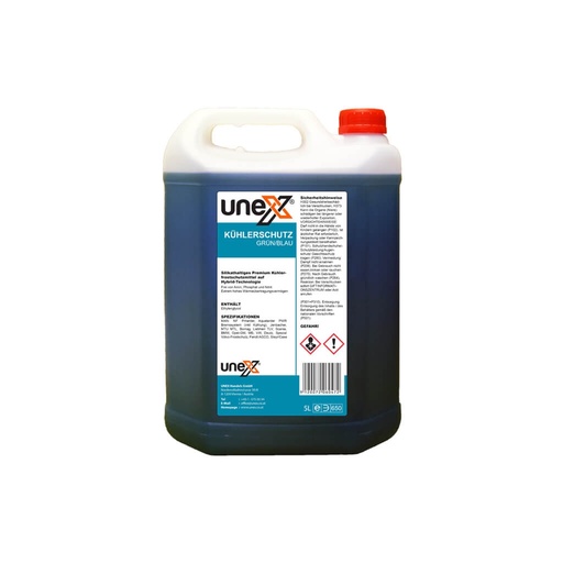 [UNEX11347.1] Kühlerschutz Grün/Blau Fertiggemisch AF11/AF48 -34°C 5 Liter